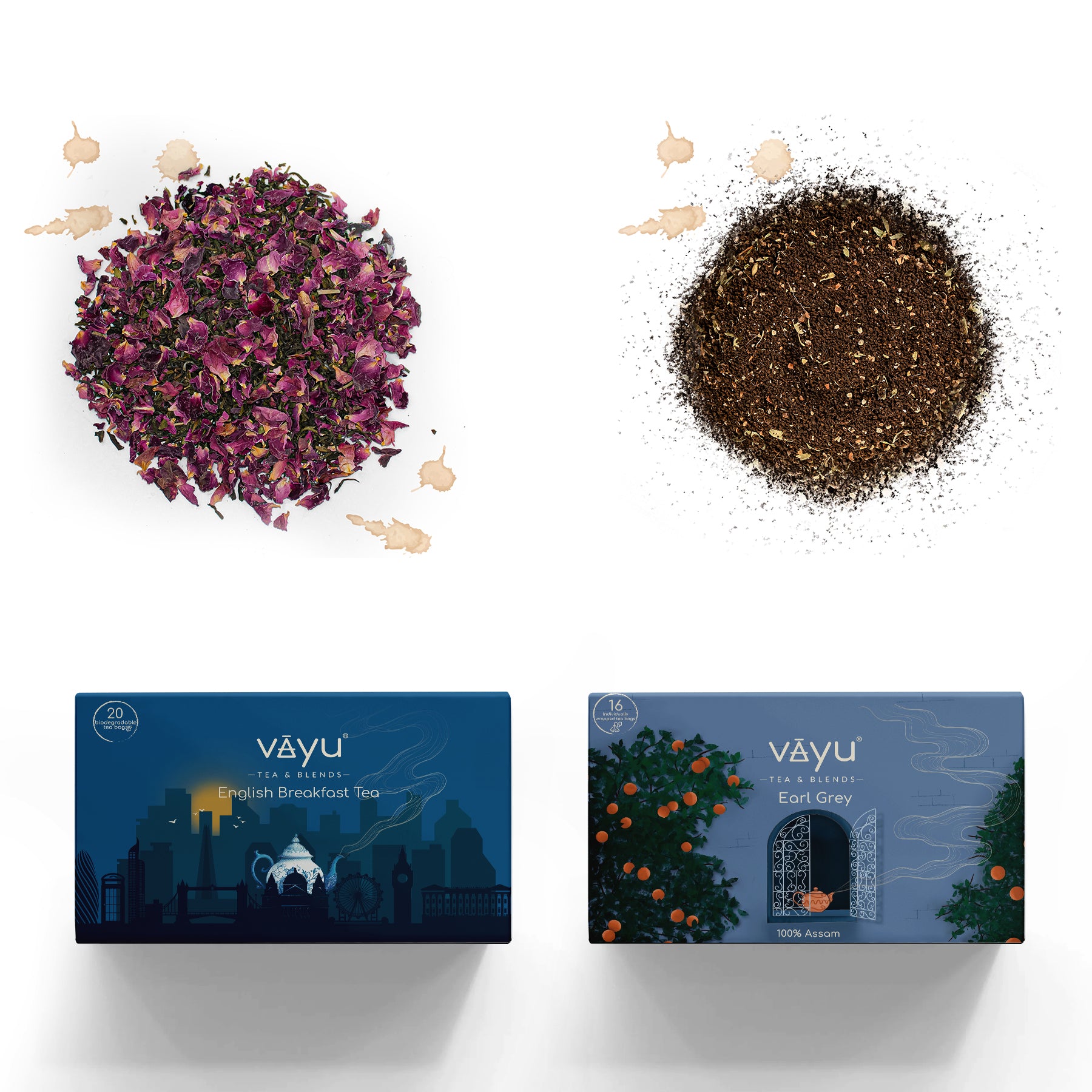 Vayu's UK Popular (Combo Pack, Tea Bags)